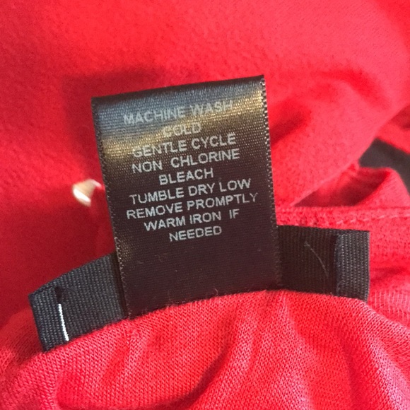 NWOT Joe & Elle Red Mock Choker Body-con MIDI Dress Large - Picture 6 of 6